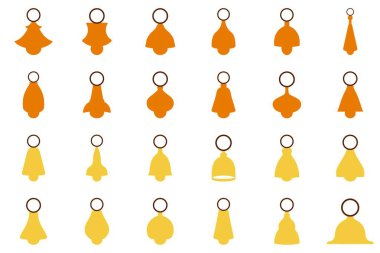 Basit Noel Çanı Illustration Design Set