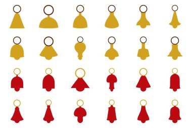 Basit Noel Çanı Illustration Design Set