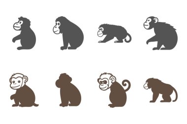 Basit Maymun Çizim Dizaynı