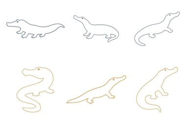 Gharial Taslak Simgesi Tasarımı