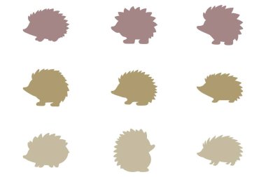 Kirpi Silueti Hayvan Simgesi Ayarları