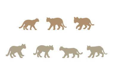 Leopar Siluet Simgesi Tasarımı