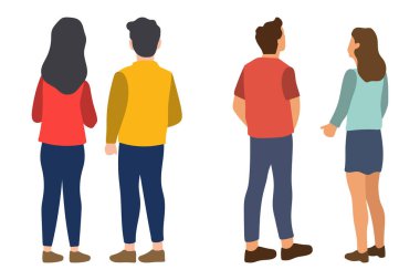 Arkaya Bakan Dört Kişi Görüntü Arıyor