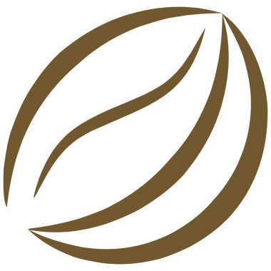 Kahve çekirdeği ikonu, kahve ya da kahve ikonu tasarımı