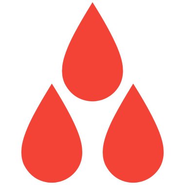 kırmızı kan damlaları simgesi