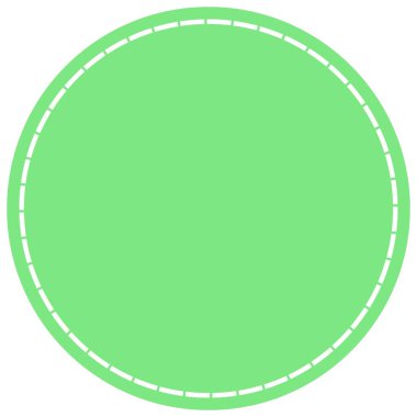 tire kenarlık tasarım ögesiyle daire