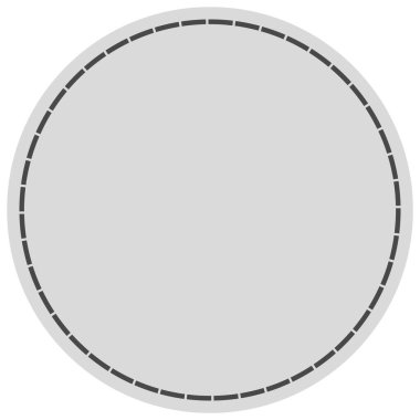 tire kenarlık tasarım ögesiyle daire