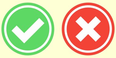 simge, liste, kros, düğme, set, evet, hayır, do, iptal, yeşil, kırmızı, basit, tasarım, çember, şekil, düz, kontrol, tik, ok, işaret, vektör, ağ, işaret, sembol, kabul, doğru, illüstrasyon, oy, kontrol işareti, simgeler, düğmeler, doğru, pozitif, yanlış, yanlış