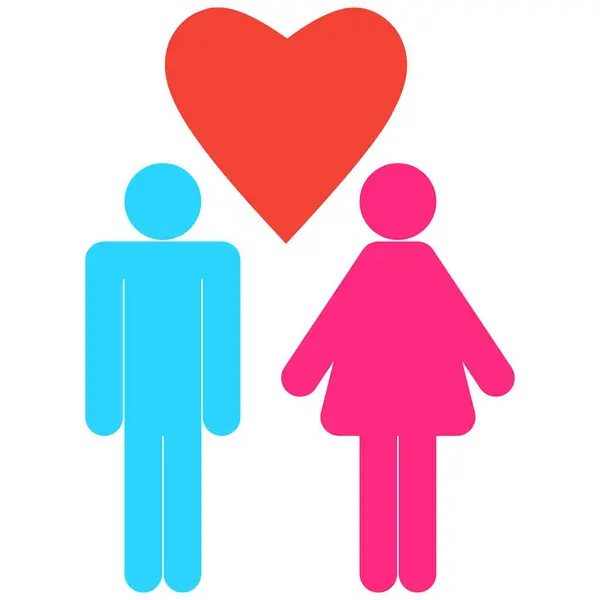 爱情伴侣图标设计 — 图库矢量图片