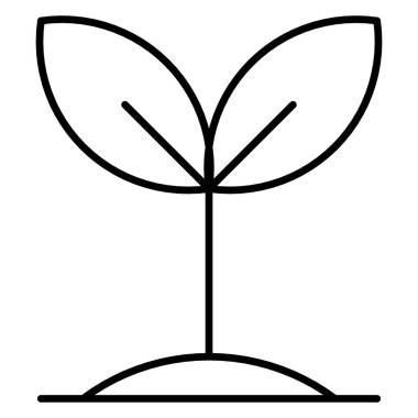 büyüme simgesi, bitki büyüyen ikon vektörü