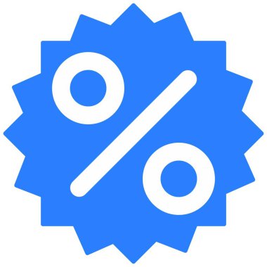 İndirim simgesi tasarım vektörü