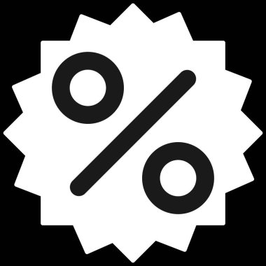 İndirim simgesi tasarım vektörü