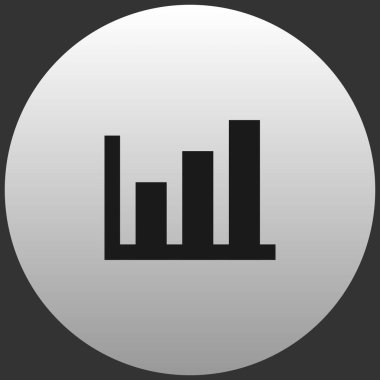 Çember arkaplan vektöründeki grafik grafik grafik veri simgesi