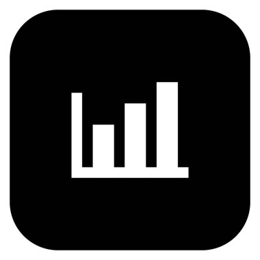 grafik veri tablosu simgesi kare arkaplanda