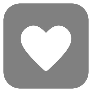 Aşkım, kalpler kare arkaplanda simge biçiminde