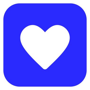 Aşkım, kalpler kare arkaplanda simge biçiminde