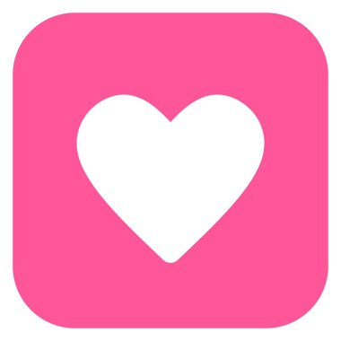 Aşkım, kalpler kare arkaplanda simge biçiminde