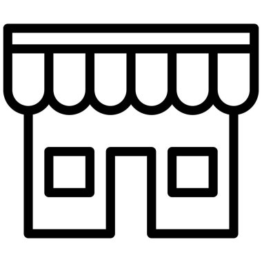 dükkan standının simge vektörü