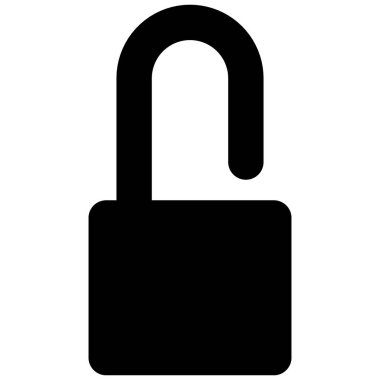 asma kilit güvenlik simgesi vektörü