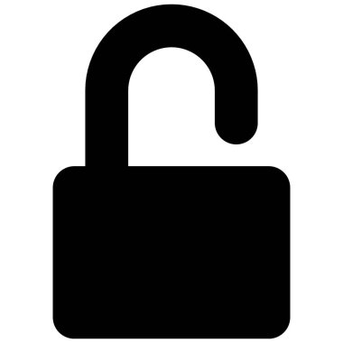 asma kilit güvenlik simgesi vektörü