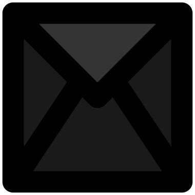 İleti simgesi, posta zarfı simgesi vektörü