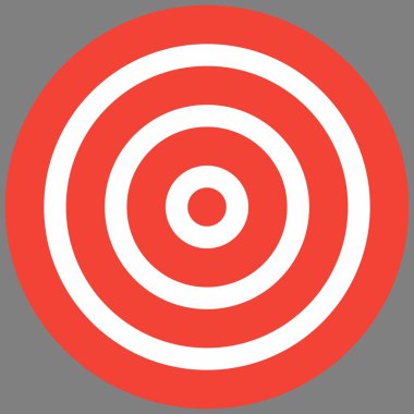 Hedef simgesi işareti vektör