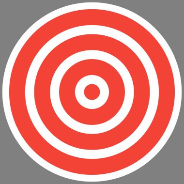 Hedef simgesi işareti vektör