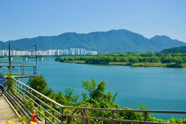 Namyangju City Jižní Korea Září 2023 Podmanivý Pohled Vrcholku Průsmyku — Stock fotografie