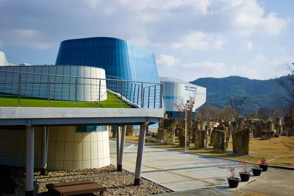 Město Sangju Jižní Korea Listopadu 2023 Pohled Historické Muzeum Řeky — Stock fotografie