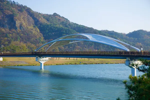 Město Sangju Jižní Korea Listopadu 2023 Pohled Boku Most Gyeongcheon — Stock fotografie