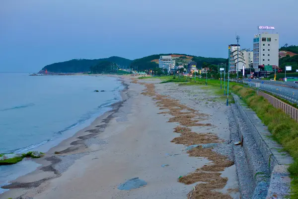 Yangyang County South Korea July 2019 Southward View Jeongam Beach — Stock Photo, Image