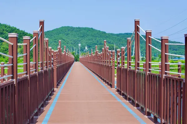Goseong County Jižní Korea Července 2019 Horní Paluba Železničního Mostu — Stock fotografie