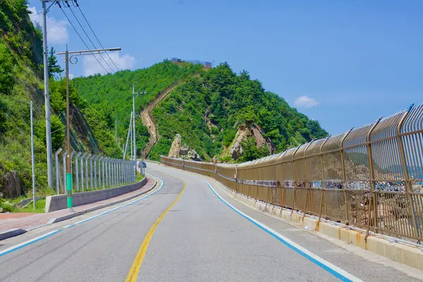 Goseong County Jižní Korea Července 2019 Pobřežní Silnice Blízkosti Geojin — Stock fotografie