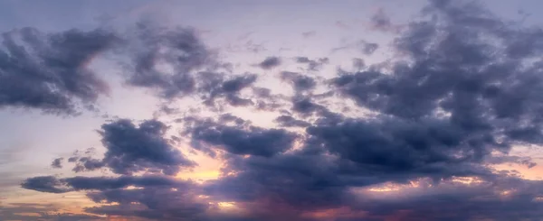 Cielo Con Nubes Atardecer Amanecer Paisaje Panorámico —  Fotos de Stock