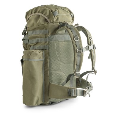 Askeri sırt çantası haki renginde. Taktik askeri paket..