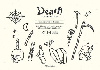 Ölüm dövmeleri koleksiyonu