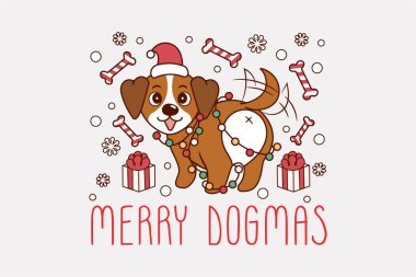 funny illustration of dogs showing ass cute christmas illustration of dogs showing ass for christmas cute dog wrapped in christmas lights
