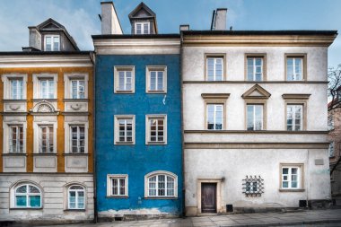 Tarihi şehir konutları. Picturesque Caddesi. Avrupa mimarisi