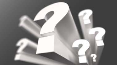 Soru Mark 3d işaret işareti perspektifi Merak Arkaplan büyüleyici dizi yüzen soru işaretleri, çok yönlü arkaplan temaları