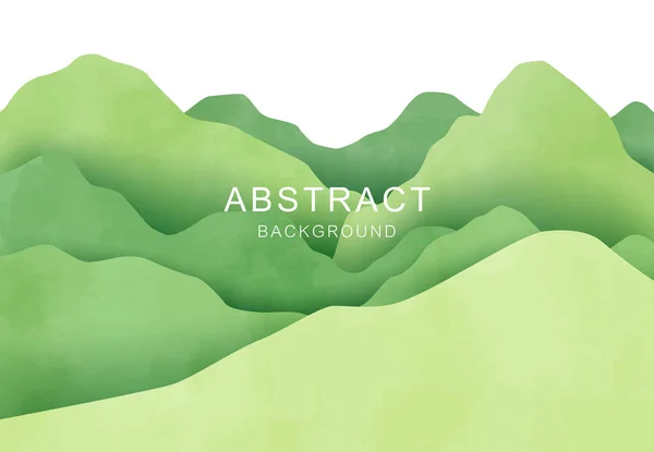 Soyut yeşil dağ manzarası arka planı