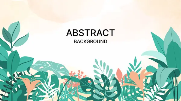 Bitkiler ve yapraklarla birlikte doğa arka planı