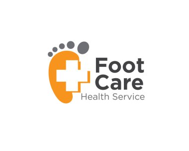 ayak bakım logosu tıbbi hizmet ve sağlık logosu veya klinik ve hastane logosu için tasarımlar