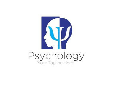 Terapi için zihin sembolleri psikoloji danışmanı logosu tasarımları