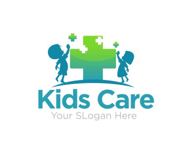 çocuk sağlığı logosu klinik ya da tıbbi hizmet için tasarlanmıştır.