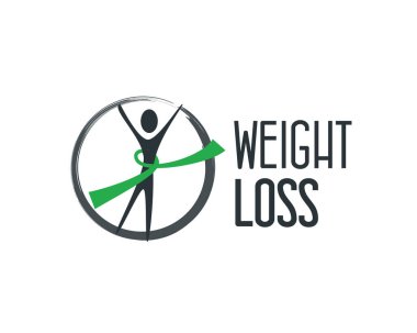 sağlık ve sağlık hizmetleri için kilo kaybı logosu