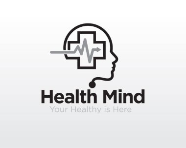 Akıl sağlığı logosu tıbbi hizmet ve danışmanlık için tasarımlar