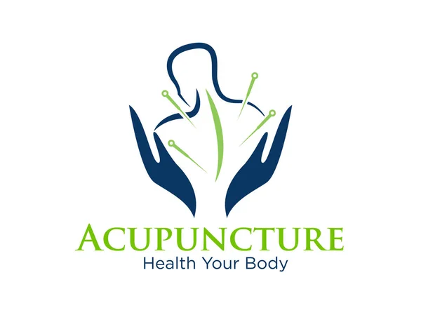 hand care body acupuncture logo designs for medical traditional logo