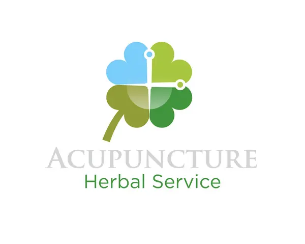 acupuncture leaf logo designs for herbal and traditional logo