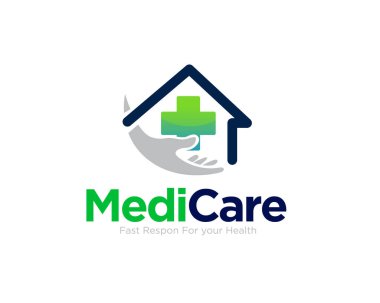 Tıbbi hizmet ve hastane için klinik sağlık logosu