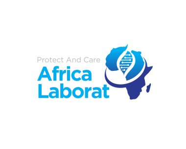 Tıbbi araştırma logosu için DNA Afrika laboratuvar logosu tasarımları
